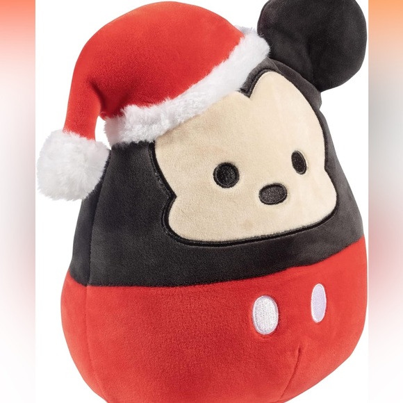 🎄NWT SQUISHMALLOW 8” DISNEY SANTA MICKEY MOUSE CHRISTMAS HOLIDAY PLUSH - Picture 4 of 12